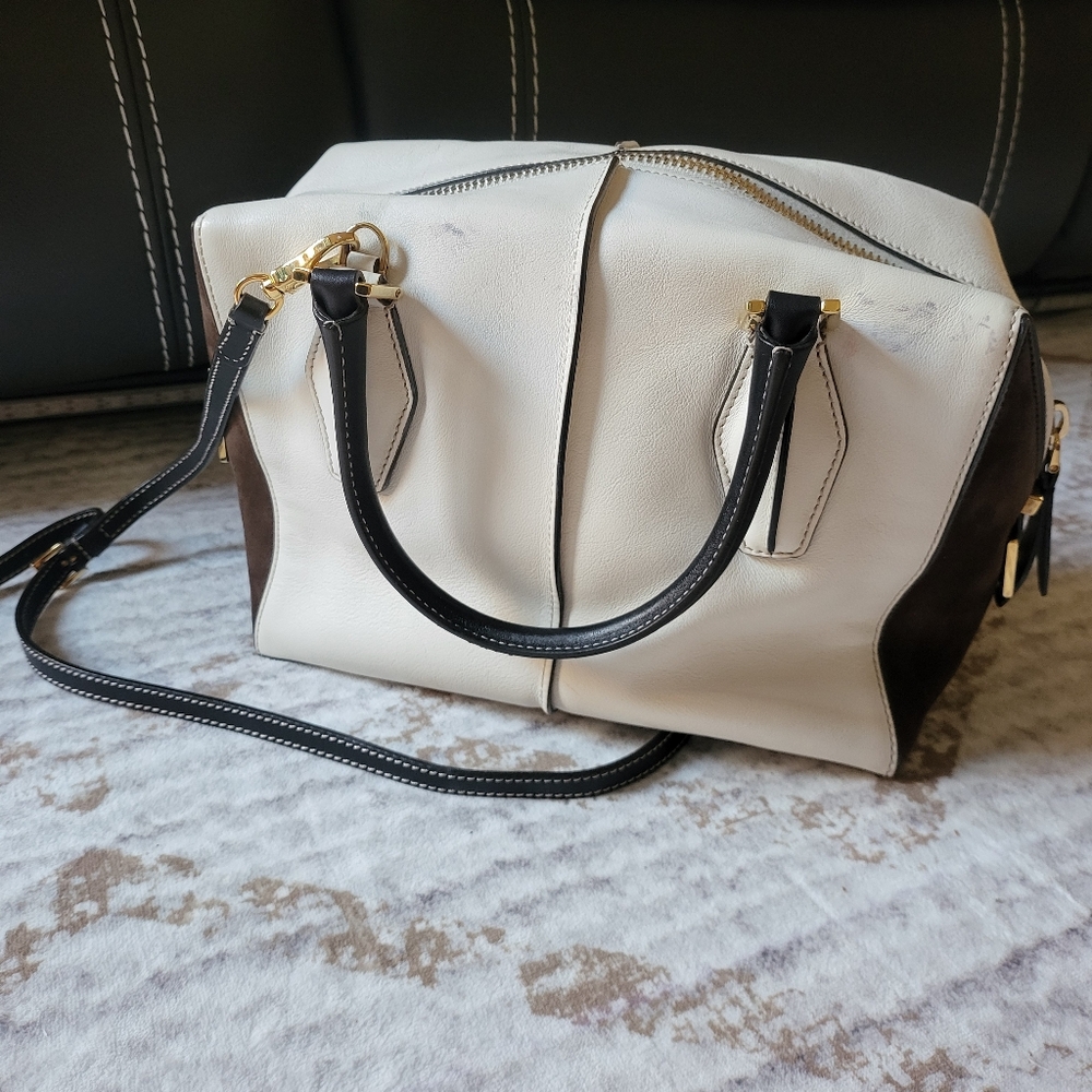 Tod's White and Black Satchel - Picture 1 of 9